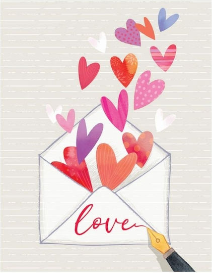Ευχετήρια Κάρτα Φάκελο Love Καρδιές/14x11.5 Funcreations