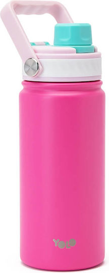 Cremlis Yolo Sticlă Pentru Copii Termos Roz 500ml