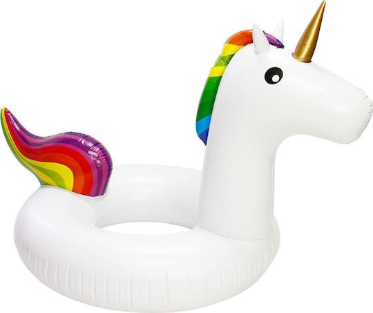 Colac Gonflabil De Plajă Unicorn Alb 120cm