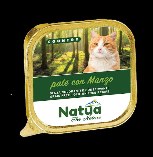 Natua Мокра Храна за Котки в Може да с Телешко без Зърнени 100гр