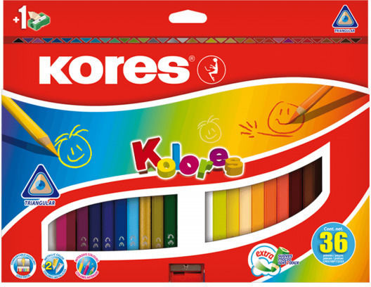 Kores Kolores 36 Mehrfarbige Buntstifte Spielzeug