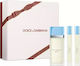 Dolce & Gabbana Light Blue Γυναικείο Σετ με Eau de Toilette 3τμχ