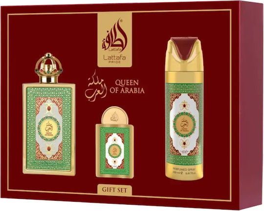Lattafa Queen Of Arabia Damen Set mit Eau de Parfum 3Stück