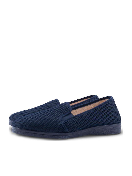 Heel Enclosed Men's Slipper Blue
