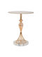 Round Side Metal Coffee Table Gold W39xL39xH50cm