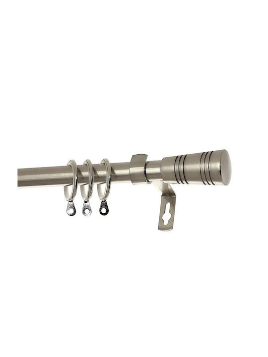 Central Home Metallic Curtain Pole Sorento Single Φ19mm 160cm Chrome