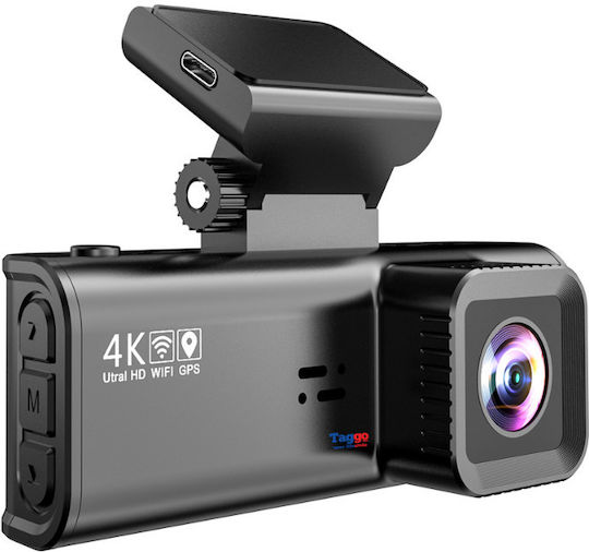 Taggo Taggo Autodigitale Videorekorder für Autos 4K mit Bildschirm 3.16" WLAN GPS und Rückfahrkamera