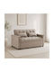Tempo Two-Seater Couch Bed Beige 140x95x80 cm E998,5
