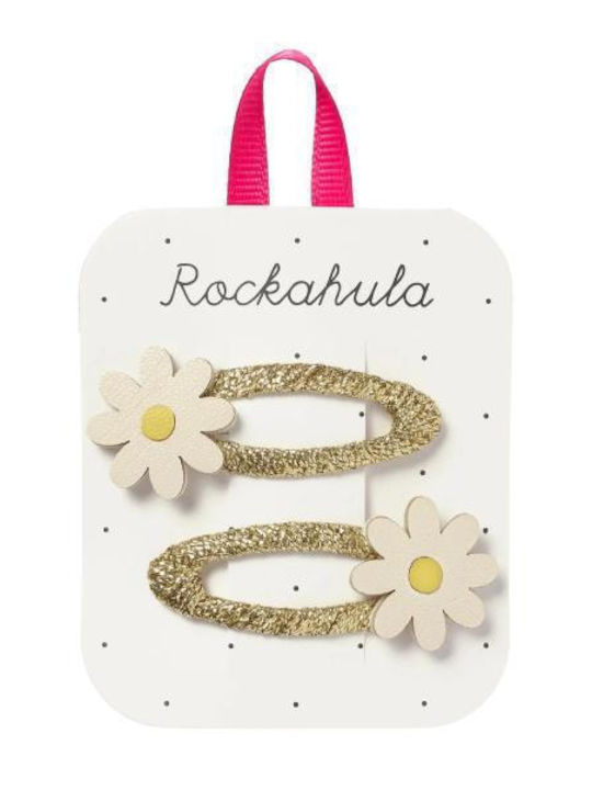 Rockahula Παιδικό Κλιπ Λουλούδι σε Χρυσό Χρώμα