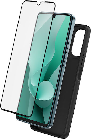 Bigben Калъф Moto G06 G06 Power Закалено Стъкло Протектор На Екрана Черен