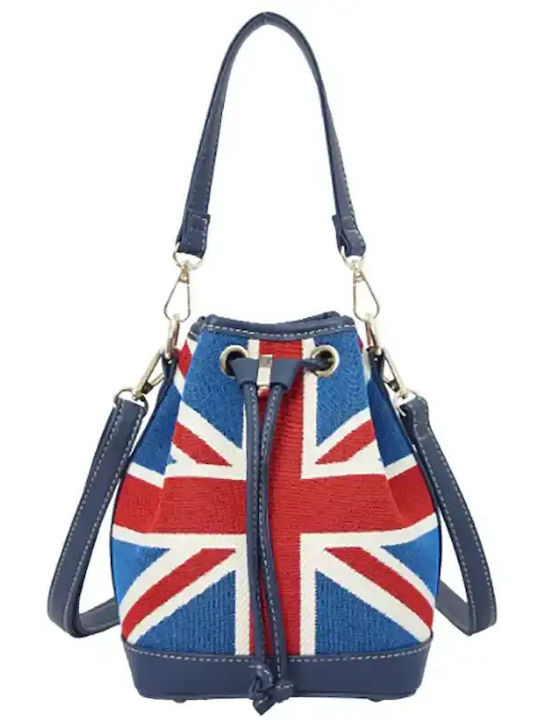 Signare Union Jack Damentasche Schultertasche Blau