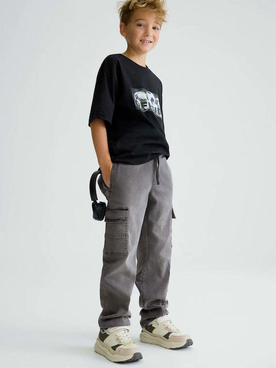 Kids Denim Trousers Gray