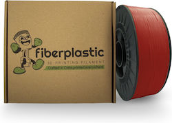 Fiberplastic PLA 3D Printer Filament 1.75mm Red 1kg Spool