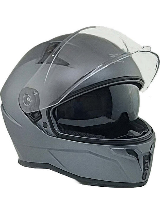 Zen ZN-869 Titamium Matt Motorcycle Helmet Full...