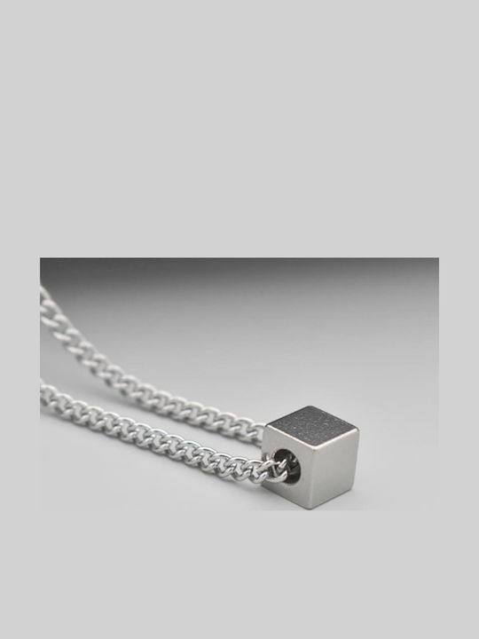 Kollje Minimal Metallischer Würfel In Silberfarbener Ausführung