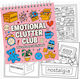 Obro Thick Page Coloring Book – Emotional Clutter Club Whimsical Coco Wyo Style Stress Relief Adults