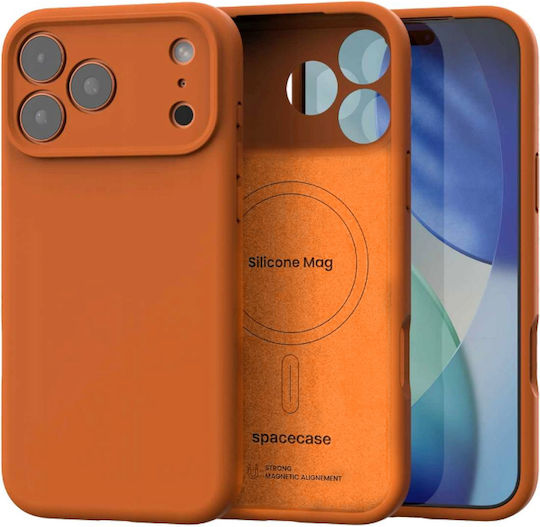 Spacecase Umschlag Rückseite Silikon Orange (iPhone 17 Pro)