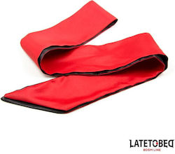 LateToBed BDSM Maske in Rot Farbe