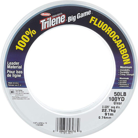 Berkley Trilene Big Game Fluorocarbon Leaders 0.81 Mm 27.2 Kg 68 Meters