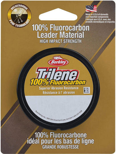 Berkley Trilene 100% Fluorocarbon Leader 25 Μέτρα 0,18 Χιλ 2,4 Κιλά