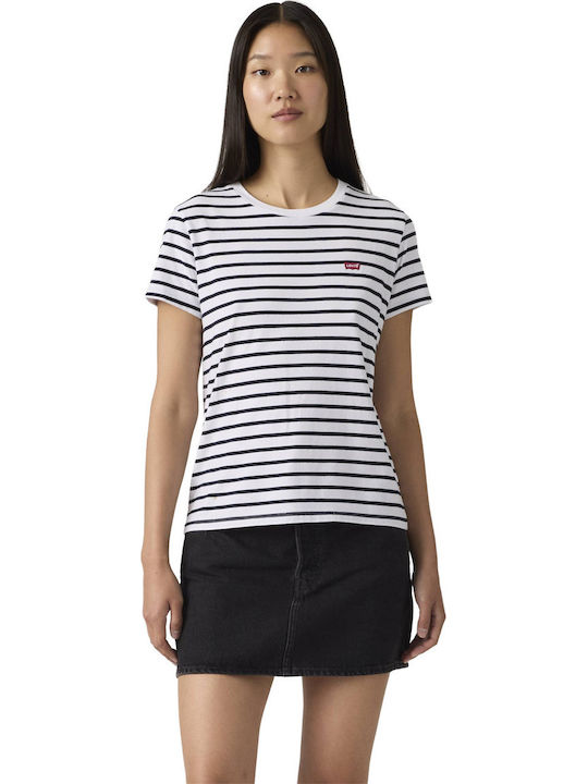 Levi's Perfect Tee Damen T-Shirt Gestreift Stri...