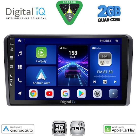 Digital IQ Car Audio System for Ford Transit Connect 2018-2025 (Bluetooth/USB/WiFi/GPS/Apple-Carplay/Android-Auto) with Touch Screen 10"