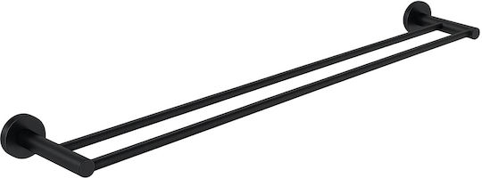 Vinci Wall-Mounted Bathroom Rail Black