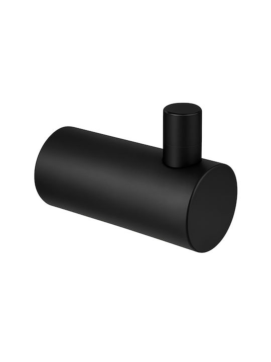 Vinci Wall-Mounted Bathroom Hook ​3.5x3.1cm Black