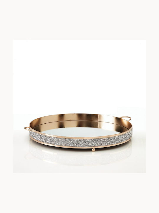 Wedding Tray Made of Metallic with Gold Mirror DM-0660