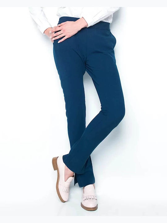 Just Female Γυναικείο Υφασμάτινο Παντελόνι Straight Blue