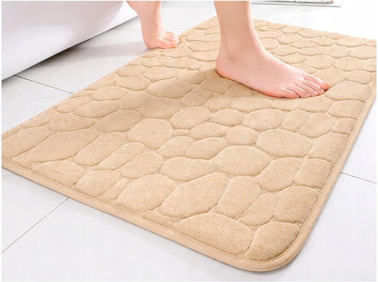 Πατάκι Μπάνιου Memory Foam AT2760 Μπεζ 50x80εκ.