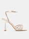 Sandalen mit Strass Gold