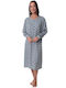 Lydia Creations Winter Damen Nachthemd Green