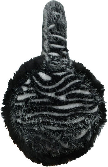 Unisex Earmuff Πλεκτό σε Μαύρο χρώμα