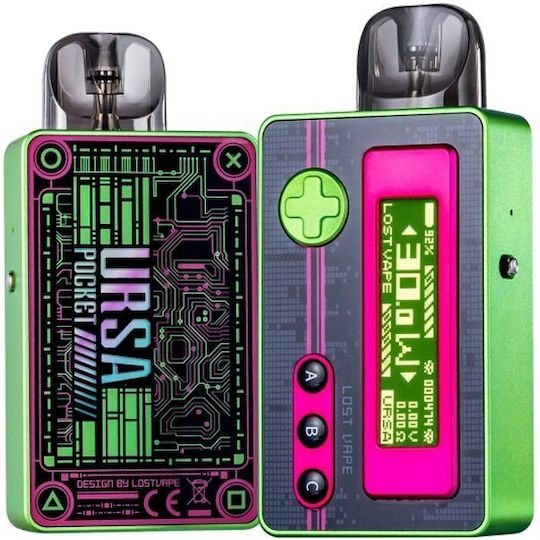 Lost Vape Ursa Pocket Pod Kit με Ενσωματωμένη Μπαταρία 1200mAh Cyber Elf