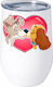 Valentine Lady Tramp Love No95 Glass Thermos Stainless Steel Double Wall 500ml – Premium Quality
