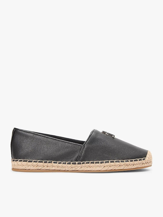 Knitted Women's Espadrilles In Black Color