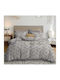 Marwa King Size Bed Sheets Set with Rubber Hugger 180x200+30cm Multicolour 4 Pieces