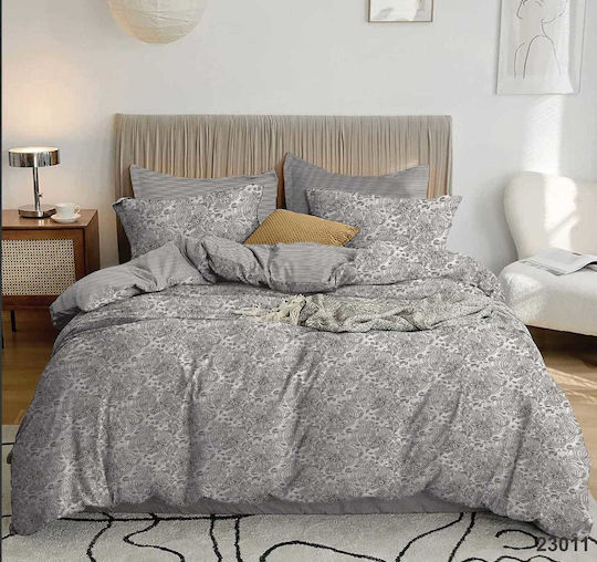 Marwa Σετ Σεντόνια King Size με Λάστιχο 180x200+30εκ. Πολύχρωμο (4τμχ)