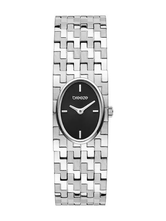 Breeze Γυναικείο Ρολόι 33mm Μπαταρίας με Ασημί ...