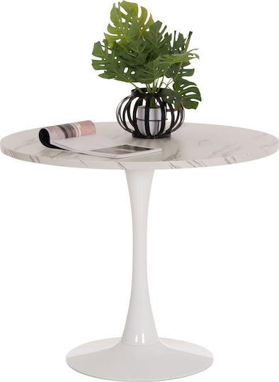 Round Dining Room Table White Marble Round Dining Room Table White Marble