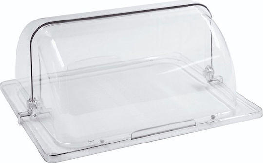 Yuk Commercial Serving Rectangular Plate Plastic Cover Roll Top 32.5x26.5cm