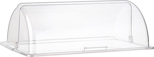 Yuk Commercial Serving Rectangular Plate Plastic Cover Roll Top 32.5x53cm