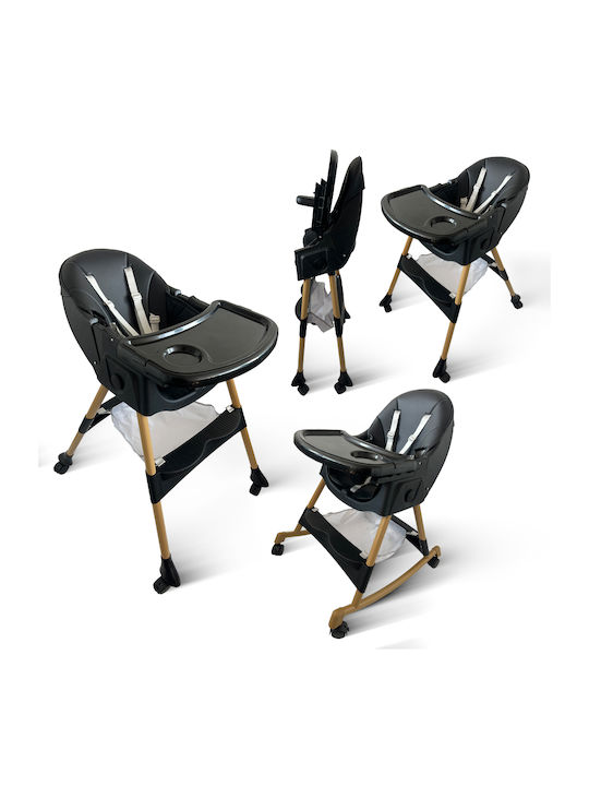 ForAll Bebe Foldable Baby Highchair 4 in 1 with...