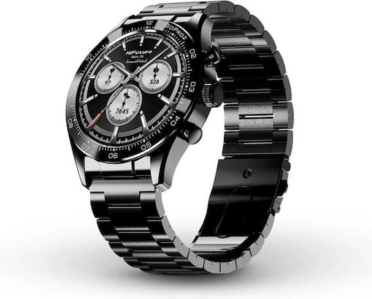 HiFuture Go Pro 2 Stainless Steel Smartwatch με Παλμογράφο (Μαύρο)