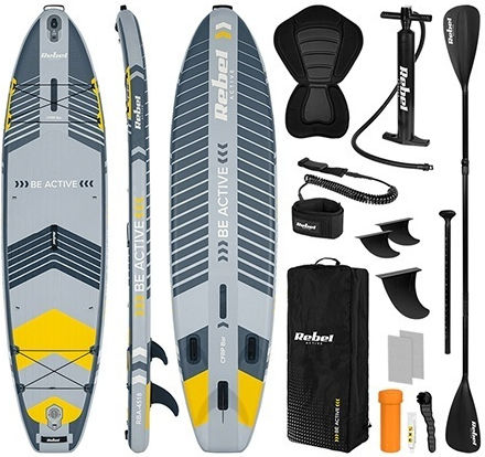 Rebel Gonflabilă Placă SUP cu Lungime 3.35m Gri