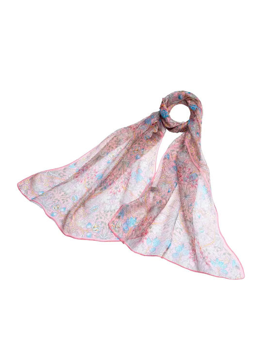 Signare Women's Silk Scarf Pink