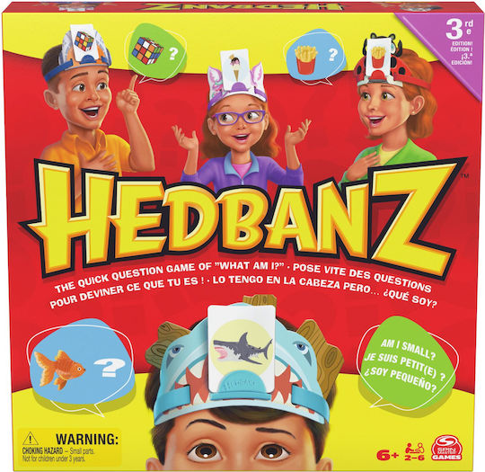 Настолна игра Hedbanz за 2-6 играчи 6+ години (EN) Spin Master