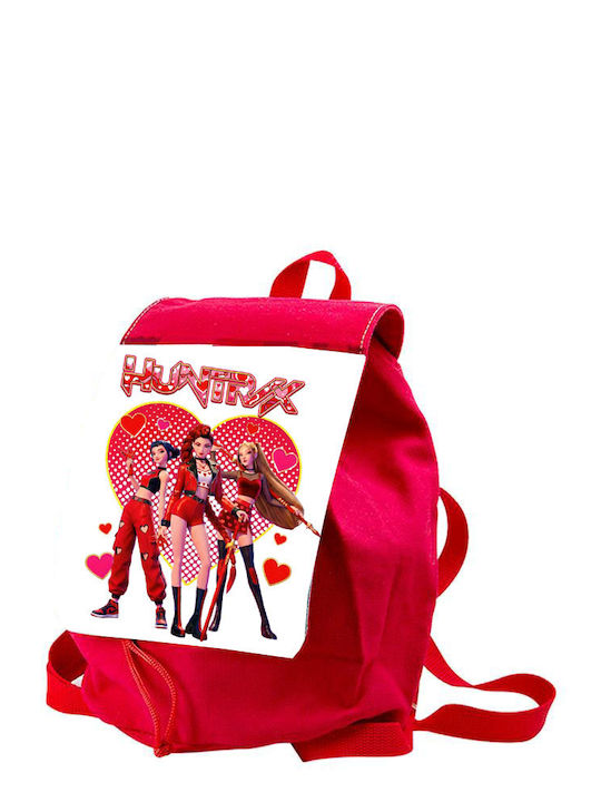 Kids Bag Kpop Demon Hunters Red 26x20x10cm