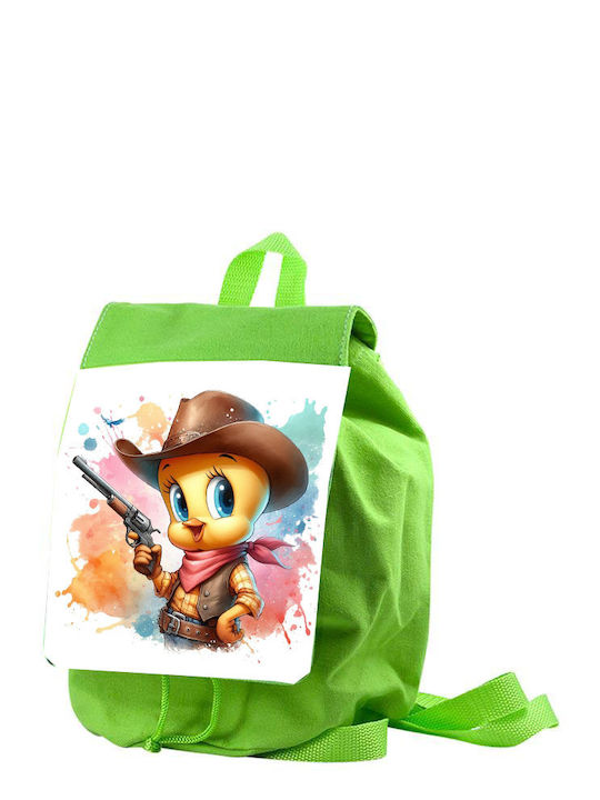 Παιδική Τσάντα Tweety Πράσινη 26x20x10cm
